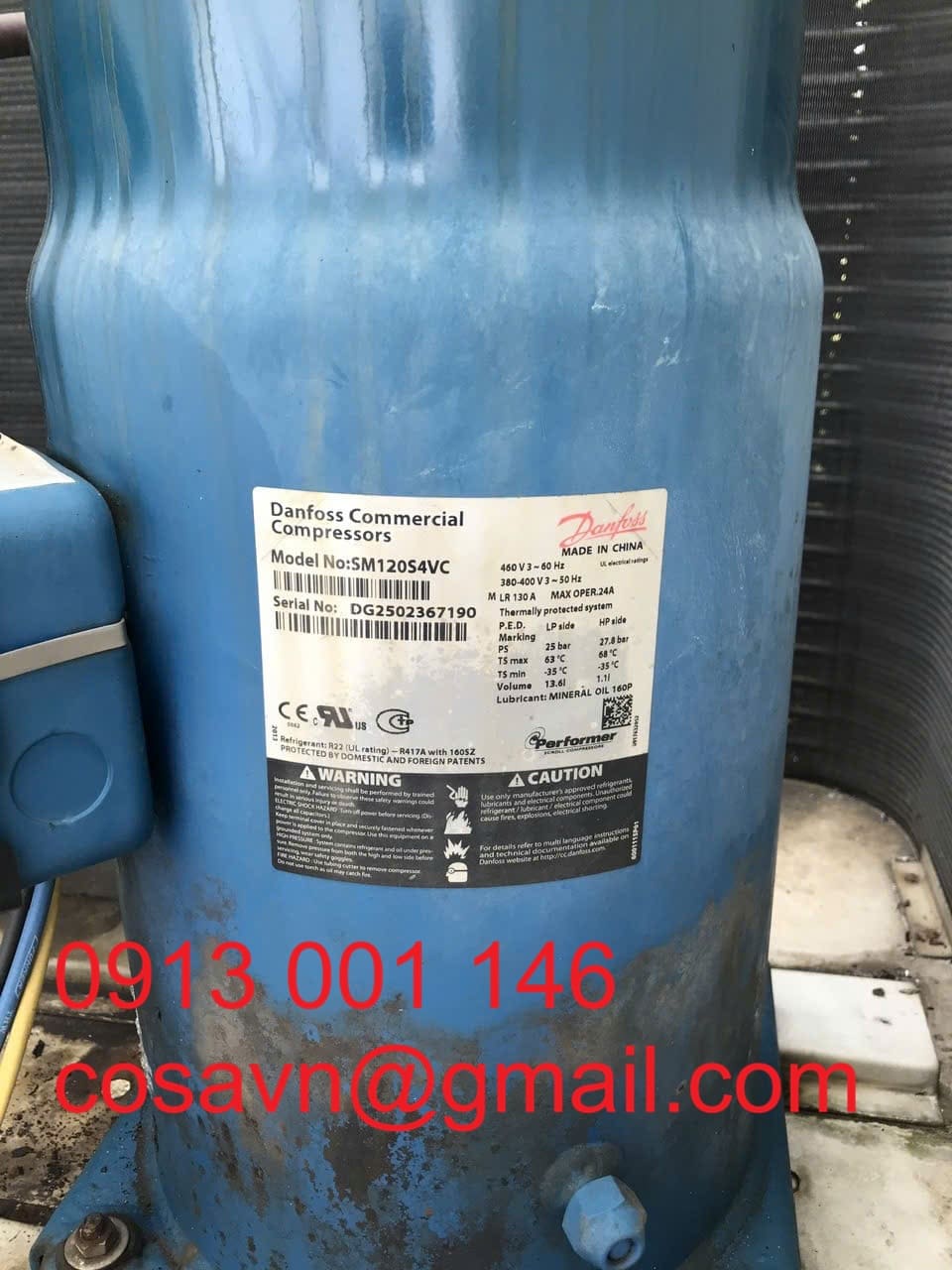 Máy nén cuộn Danfoss Performer SM120S4VC